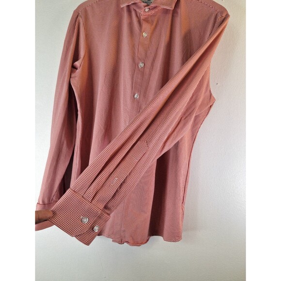 MIZZEN + MAIN Leeward Shirt Men's Sz Large Trim Fit Button Up Long Sleeve Plaid - Picture 6 of 8